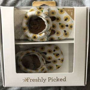 Freshly picked sunflower moccasins